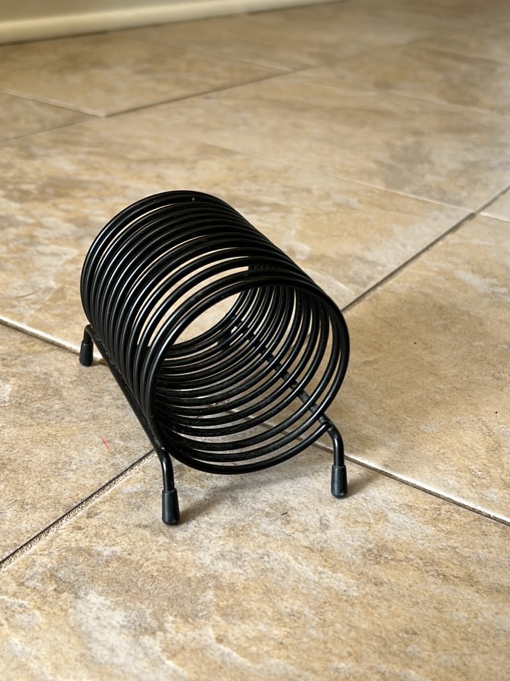 Vintage coil letter organizer